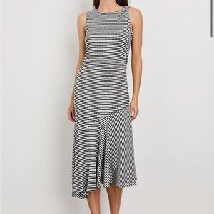 RAILS Dahlia Black and White Gingham Midi Dress size L, never worn.NWT!